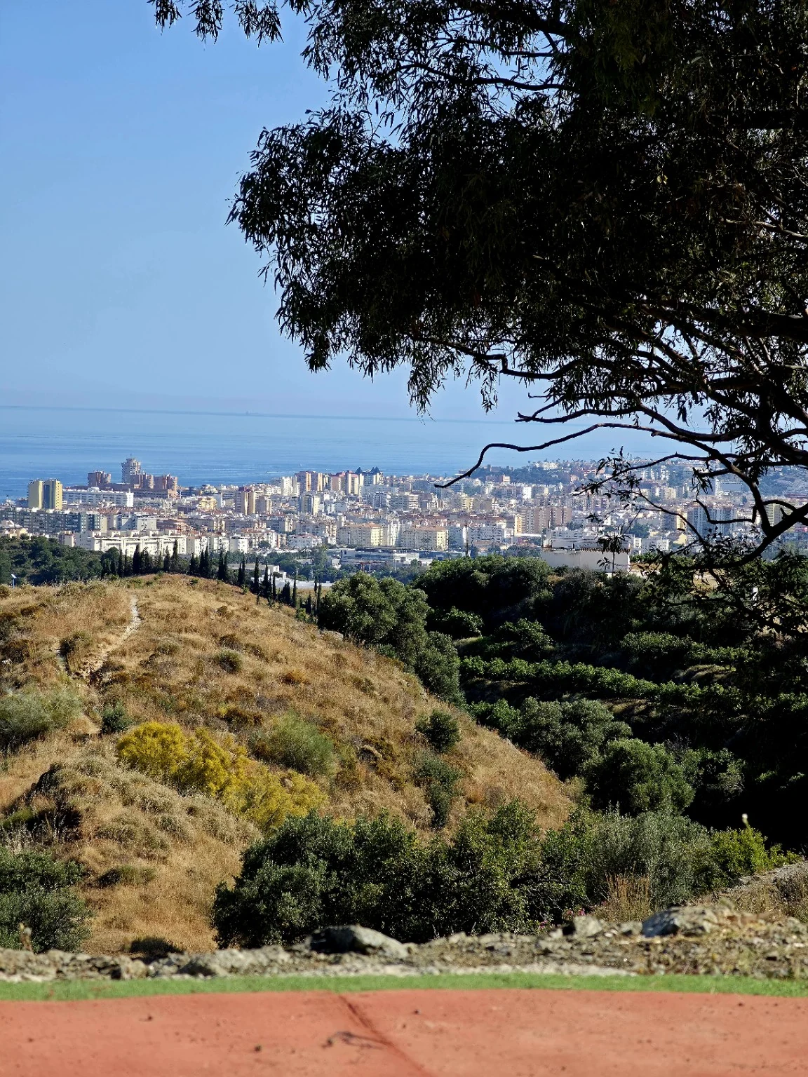 Fuengirola and Mediterranean views from the hills of Mijas