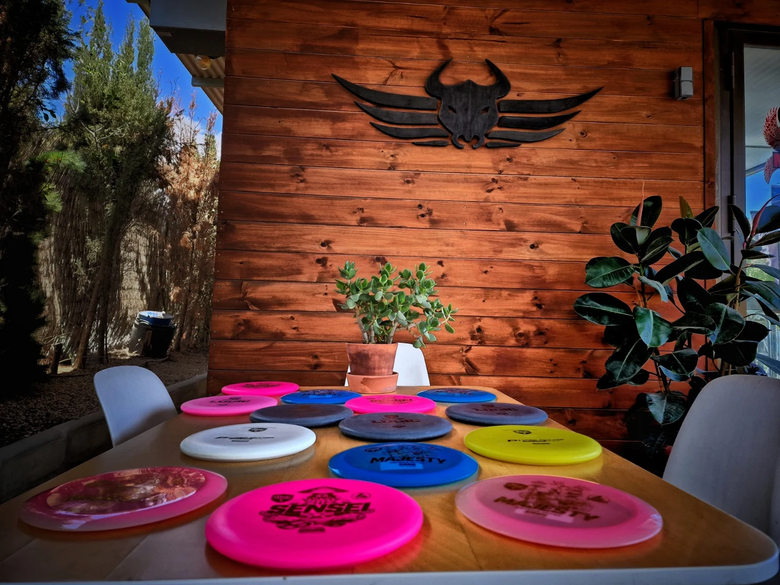 Mijas discs on the terrace
